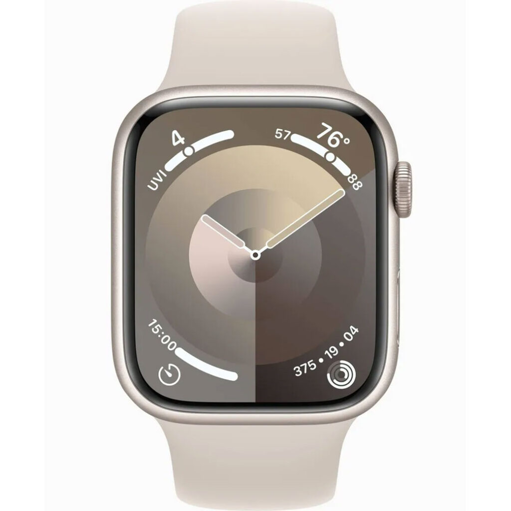 Часы Apple Watch Series 9 45 мм Aluminium, Сияющая Звезда (Starlight)
