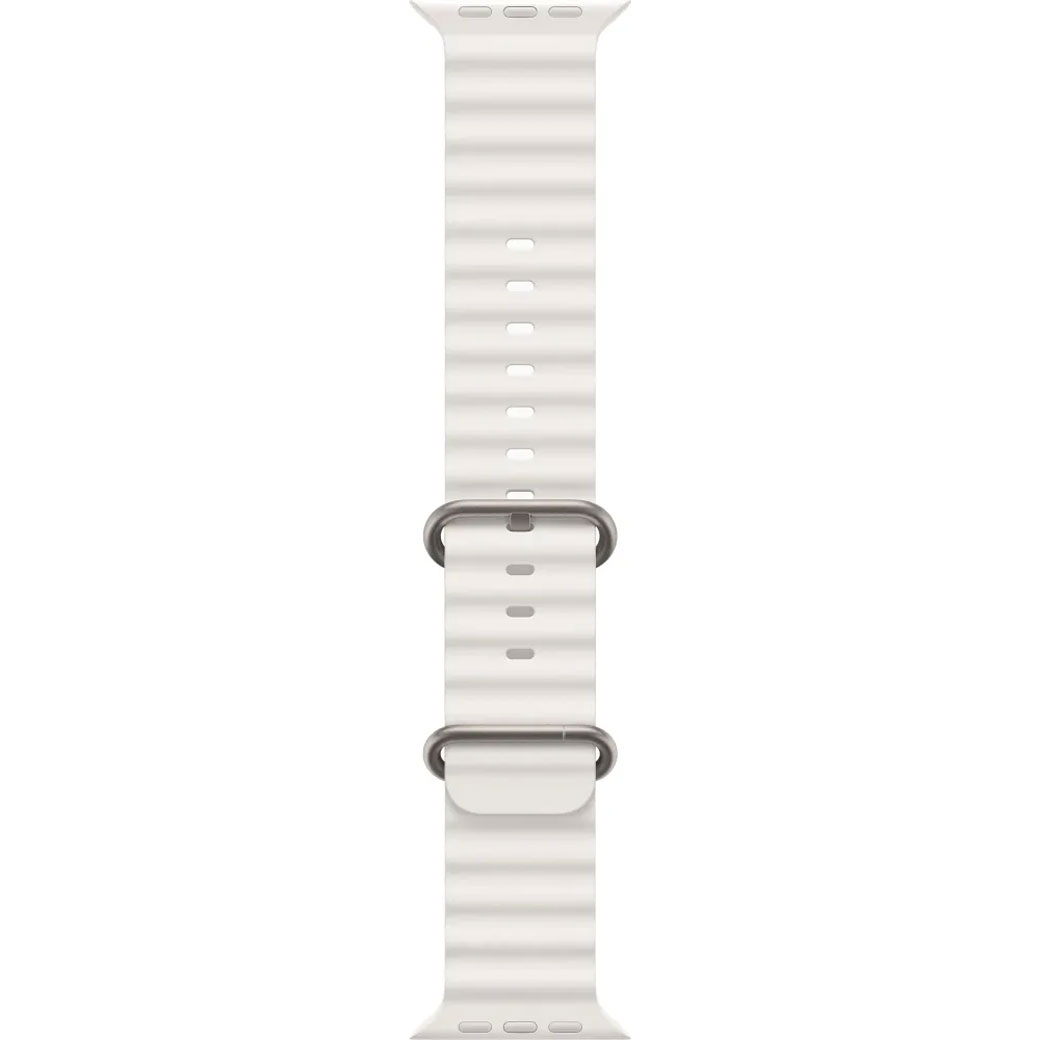 Apple-Watch-Ultra-2-49-мм-Titanium-Case,-титановый-белый-Ocean-Band-3 Часы Apple Watch Ultra 2 49 мм Titanium Case with White Ocean Band (Титановый/Белый)
