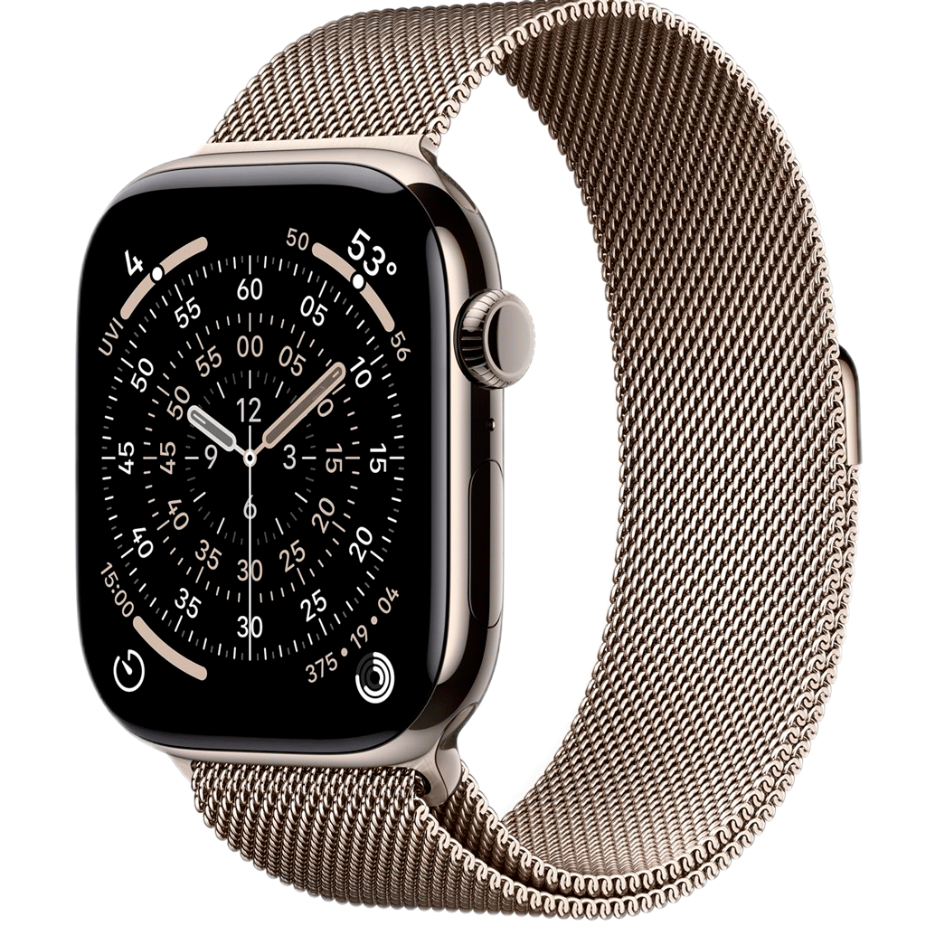 5 Часы Apple Watch Series 11 42 мм Titanium Case, Натуральная (Natural), GPS + Cellular