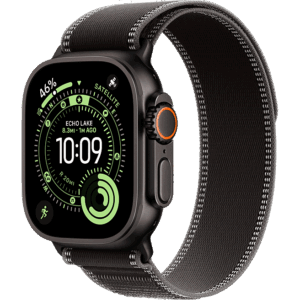 Apple Watch Ultra 3 Black, Black Charcoal - Trail Loop  (Черный/Чёрный-угольный)