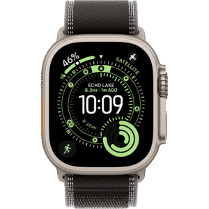 Apple Watch Ultra 3 Natural, Black Charcoal - Trail Loop  (Натуральный/Чёрный-угольный)