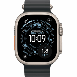 Apple Watch Ultra 3 Natural, Black - Ocean Band  (Натуральный/Черный)