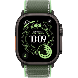 Apple Watch Ultra 3 Black, Green Neon - Trail Loop  (Черный/Зеленый-Неоновый)