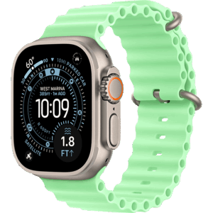 Apple Watch Ultra 3 Natural, Neon Green - Ocean Band  (Натуральный/Неоново -Зеленый)