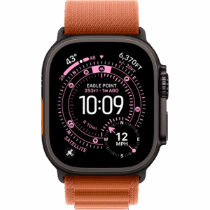 Apple Watch Ultra 3 Black, Terra Cotta - Alpine Loop  (Черный/Терракотовый)