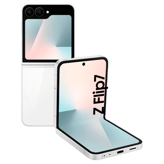 galaxy-z-flip-FE-7-white-3 Смартфон Samsung Galaxy Z Flip7 FE 8/256 ГБ, White (Белый)